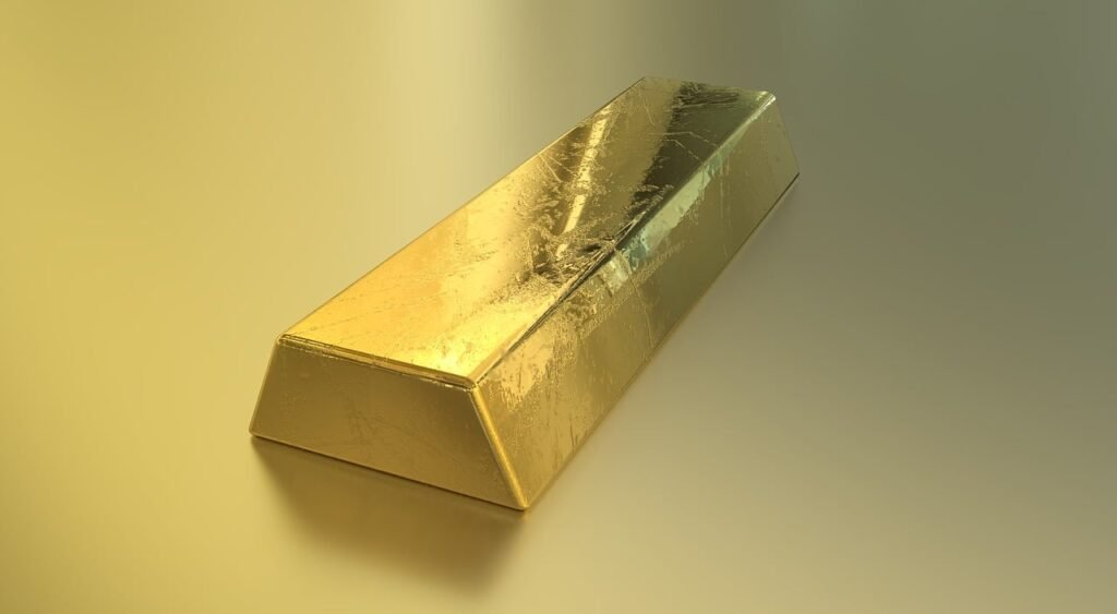 bullion, gold, bar